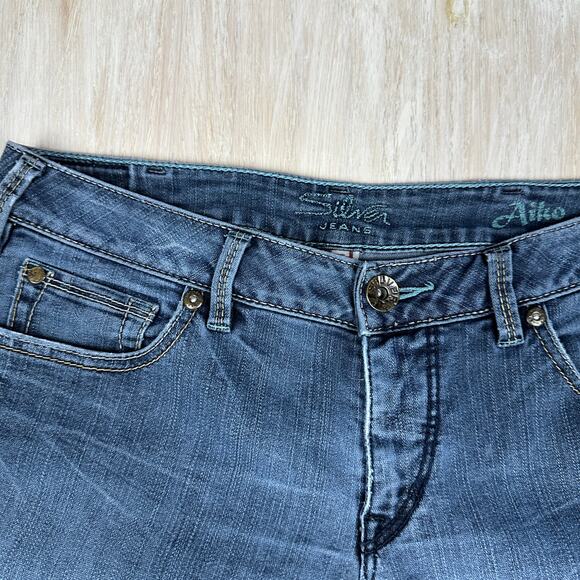 Silver Jeans Aiko Bootcut Flare Mid Rise Cowgirl Core Casual Denim Jeans 30 - Picture 6 of 16